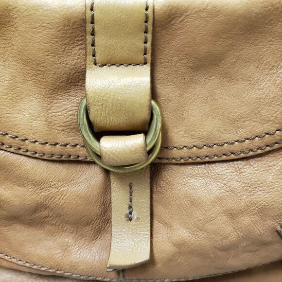 Fossil Brown Leather Womens Shoulder Bag Purse Pre-Owned - Picture 13 of 15